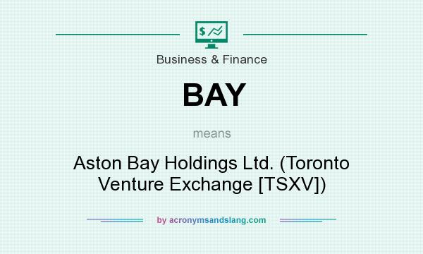 What does BAY mean? It stands for Aston Bay Holdings Ltd. (Toronto Venture Exchange [TSXV])