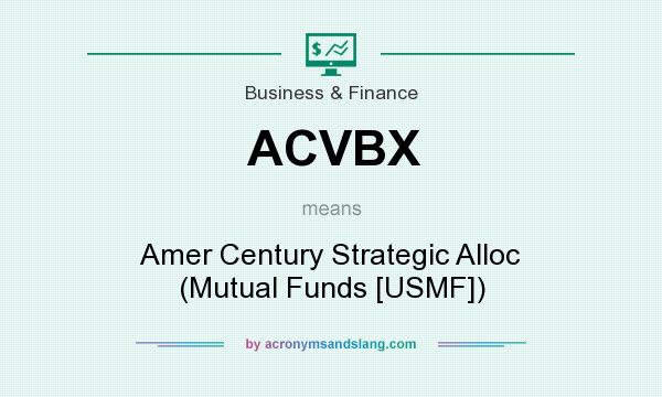 What does ACVBX mean? It stands for Amer Century Strategic Alloc (Mutual Funds [USMF])