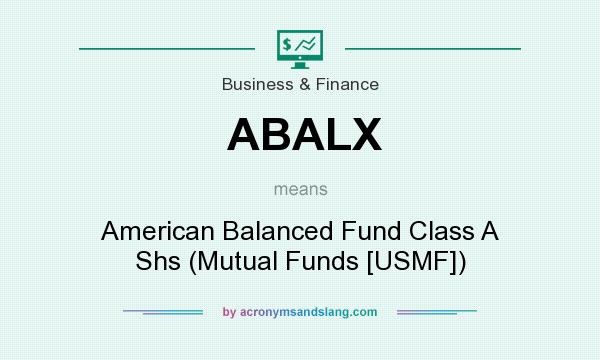 What does ABALX mean? It stands for American Balanced Fund Class A Shs (Mutual Funds [USMF])
