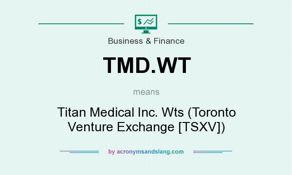 What does TMD.WT mean? It stands for Titan Medical Inc. Wts (Toronto Venture Exchange [TSXV])