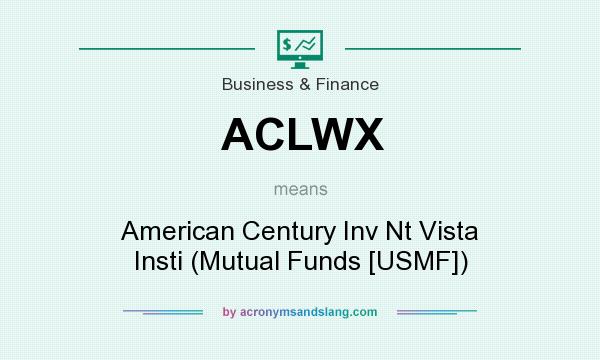 What does ACLWX mean? It stands for American Century Inv Nt Vista Insti (Mutual Funds [USMF])