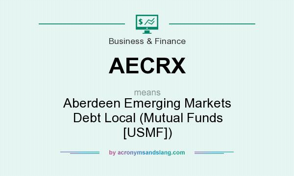 What does AECRX mean? It stands for Aberdeen Emerging Markets Debt Local (Mutual Funds [USMF])