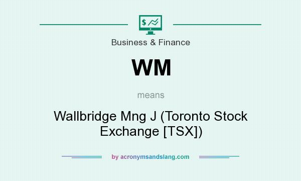 What does WM mean? It stands for Wallbridge Mng J (Toronto Stock Exchange [TSX])