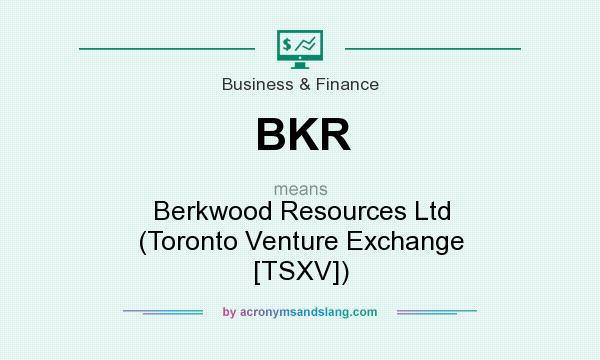 What does BKR mean? It stands for Berkwood Resources Ltd (Toronto Venture Exchange [TSXV])