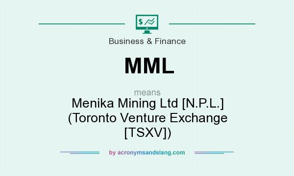 What does MML mean? It stands for Menika Mining Ltd [N.P.L.] (Toronto Venture Exchange [TSXV])