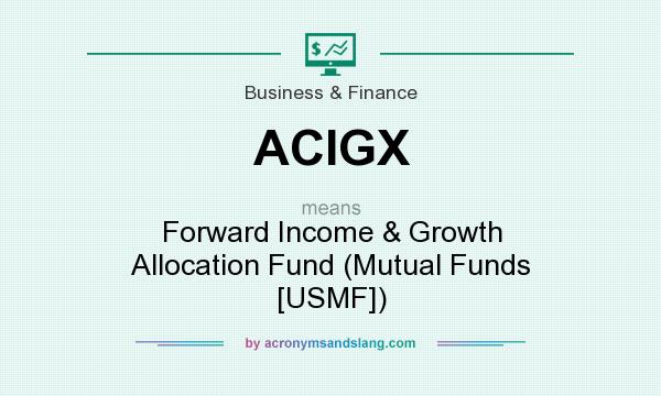 What does ACIGX mean? It stands for Forward Income & Growth Allocation Fund (Mutual Funds [USMF])