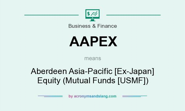 What does AAPEX mean? It stands for Aberdeen Asia-Pacific [Ex-Japan] Equity (Mutual Funds [USMF])