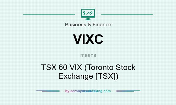 What does VIXC mean? It stands for TSX 60 VIX (Toronto Stock Exchange [TSX])