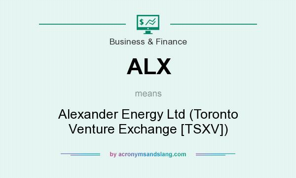 What does ALX mean? It stands for Alexander Energy Ltd (Toronto Venture Exchange [TSXV])