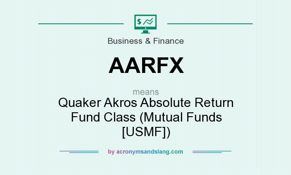 What does AARFX mean? It stands for Quaker Akros Absolute Return Fund Class (Mutual Funds [USMF])