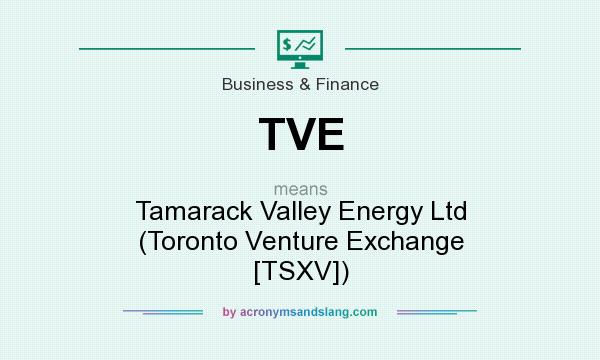 What does TVE mean? It stands for Tamarack Valley Energy Ltd (Toronto Venture Exchange [TSXV])