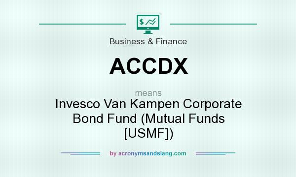 What does ACCDX mean? It stands for Invesco Van Kampen Corporate Bond Fund (Mutual Funds [USMF])