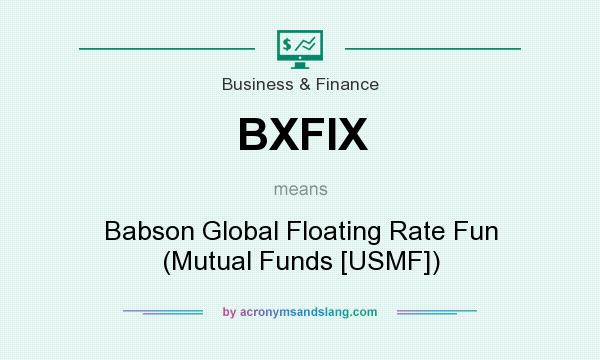 What does BXFIX mean? It stands for Babson Global Floating Rate Fun (Mutual Funds [USMF])