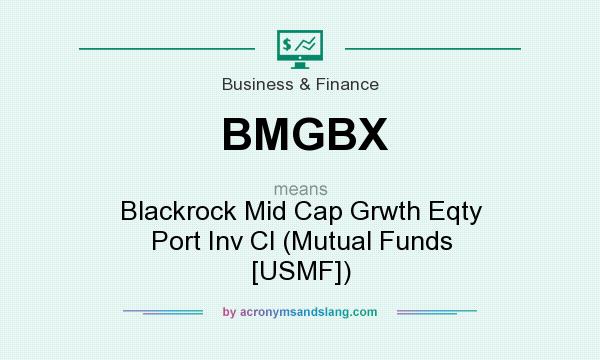 What does BMGBX mean? It stands for Blackrock Mid Cap Grwth Eqty Port Inv Cl (Mutual Funds [USMF])