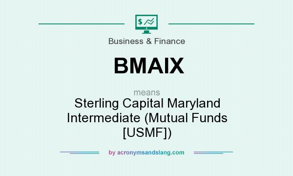 What does BMAIX mean? It stands for Sterling Capital Maryland Intermediate (Mutual Funds [USMF])