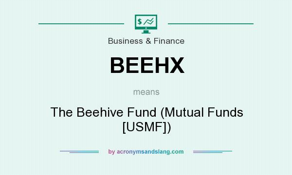 What does BEEHX mean? It stands for The Beehive Fund (Mutual Funds [USMF])