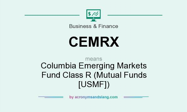 What does CEMRX mean? It stands for Columbia Emerging Markets Fund Class R (Mutual Funds [USMF])