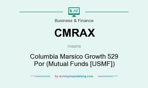 What does CMRAX mean? It stands for Columbia Marsico Growth 529 Por (Mutual Funds [USMF])