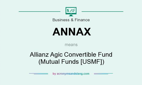What does ANNAX mean? It stands for Allianz Agic Convertible Fund (Mutual Funds [USMF])