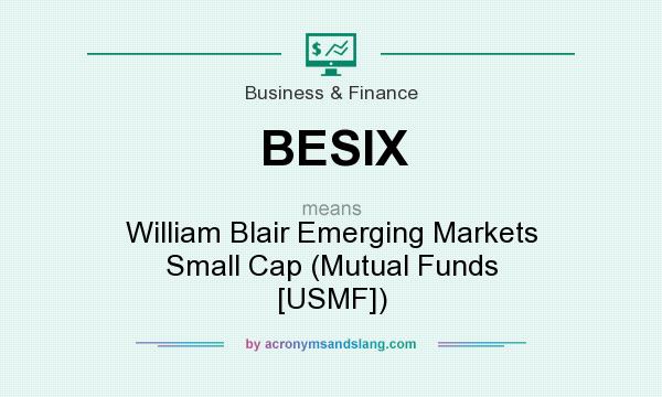 What does BESIX mean? It stands for William Blair Emerging Markets Small Cap (Mutual Funds [USMF])