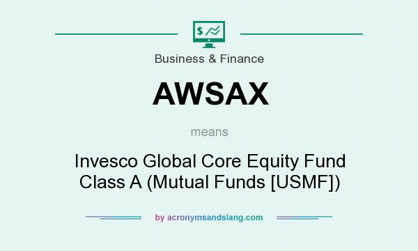 What does AWSAX mean? It stands for Invesco Global Core Equity Fund Class A (Mutual Funds [USMF])