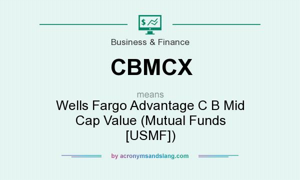 What does CBMCX mean? It stands for Wells Fargo Advantage C B Mid Cap Value (Mutual Funds [USMF])