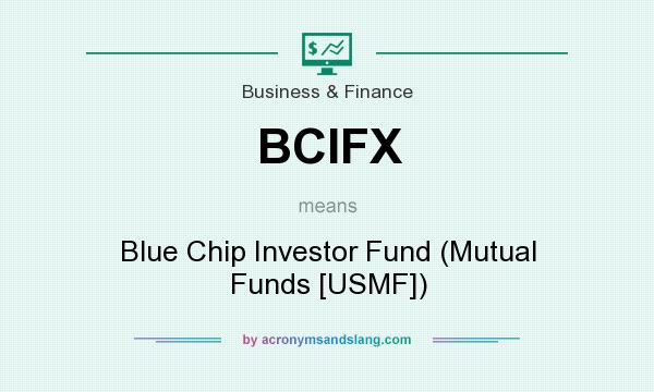 What does BCIFX mean? It stands for Blue Chip Investor Fund (Mutual Funds [USMF])