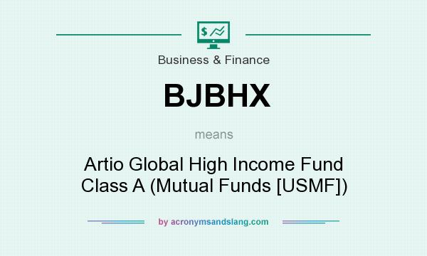 What does BJBHX mean? It stands for Artio Global High Income Fund Class A (Mutual Funds [USMF])