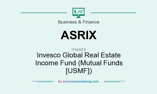 What does ASRIX mean? It stands for Invesco Global Real Estate Income Fund (Mutual Funds [USMF])