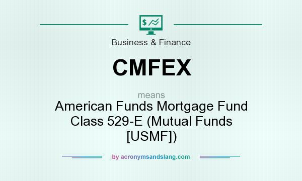 What does CMFEX mean? It stands for American Funds Mortgage Fund Class 529-E (Mutual Funds [USMF])