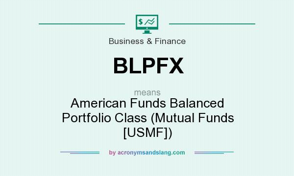 What does BLPFX mean? It stands for American Funds Balanced Portfolio Class (Mutual Funds [USMF])