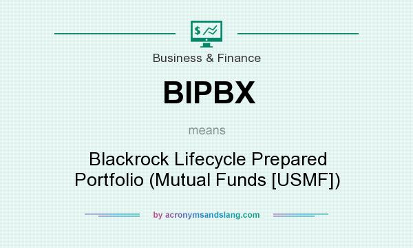 What does BIPBX mean? It stands for Blackrock Lifecycle Prepared Portfolio (Mutual Funds [USMF])