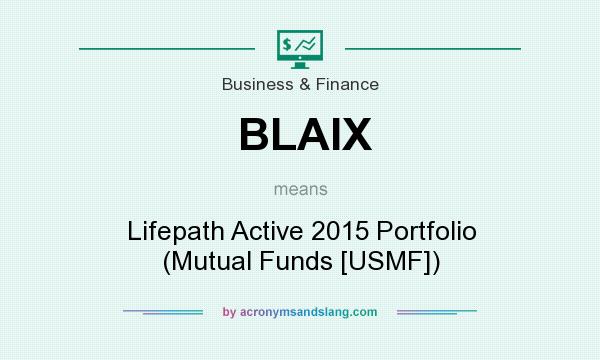 What does BLAIX mean? It stands for Lifepath Active 2015 Portfolio (Mutual Funds [USMF])