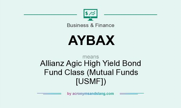 What does AYBAX mean? It stands for Allianz Agic High Yield Bond Fund Class (Mutual Funds [USMF])