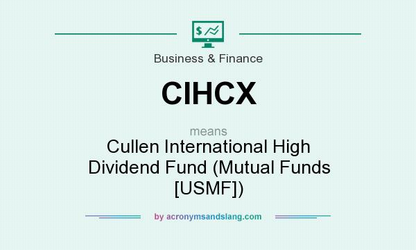 What does CIHCX mean? It stands for Cullen International High Dividend Fund (Mutual Funds [USMF])