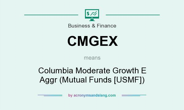 What does CMGEX mean? It stands for Columbia Moderate Growth E Aggr (Mutual Funds [USMF])