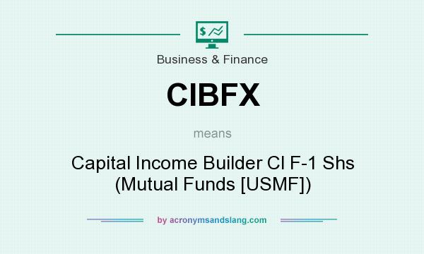What does CIBFX mean? It stands for Capital Income Builder Cl F-1 Shs (Mutual Funds [USMF])