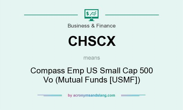 What does CHSCX mean? It stands for Compass Emp US Small Cap 500 Vo (Mutual Funds [USMF])