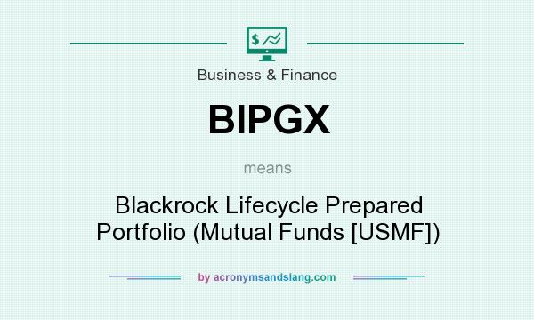 What does BIPGX mean? It stands for Blackrock Lifecycle Prepared Portfolio (Mutual Funds [USMF])