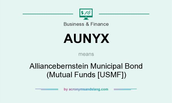 What does AUNYX mean? It stands for Alliancebernstein Municipal Bond (Mutual Funds [USMF])