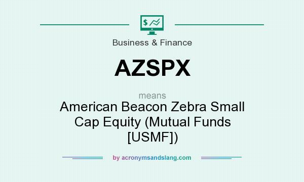 What does AZSPX mean? It stands for American Beacon Zebra Small Cap Equity (Mutual Funds [USMF])