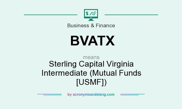 What does BVATX mean? It stands for Sterling Capital Virginia Intermediate (Mutual Funds [USMF])
