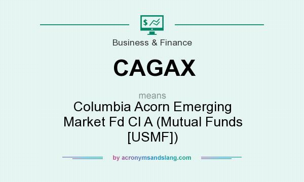 What does CAGAX mean? It stands for Columbia Acorn Emerging Market Fd Cl A (Mutual Funds [USMF])