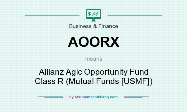 What does AOORX mean? It stands for Allianz Agic Opportunity Fund Class R (Mutual Funds [USMF])