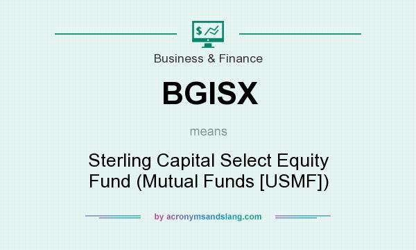 What does BGISX mean? It stands for Sterling Capital Select Equity Fund (Mutual Funds [USMF])
