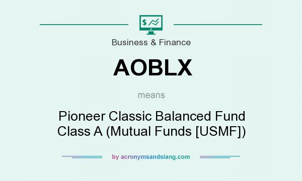 What does AOBLX mean? It stands for Pioneer Classic Balanced Fund Class A (Mutual Funds [USMF])