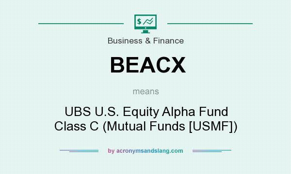 What does BEACX mean? It stands for UBS U.S. Equity Alpha Fund Class C (Mutual Funds [USMF])