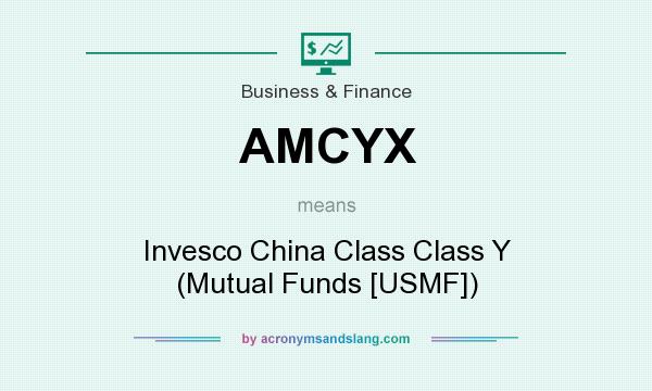 What does AMCYX mean? It stands for Invesco China Class Class Y (Mutual Funds [USMF])