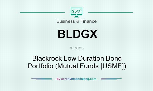 What does BLDGX mean? It stands for Blackrock Low Duration Bond Portfolio (Mutual Funds [USMF])