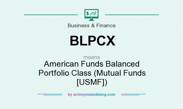 What does BLPCX mean? It stands for American Funds Balanced Portfolio Class (Mutual Funds [USMF])